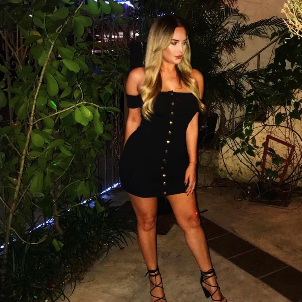 Black mini dress